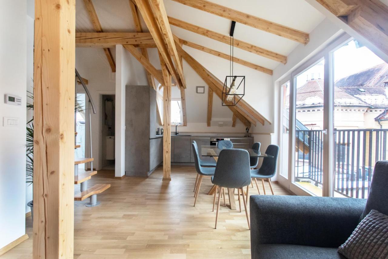 Bright & Spacious Loft In The Heart Of Old Town Ljubljana Dış mekan fotoğraf
